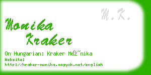 monika kraker business card